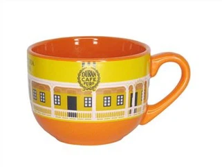 Цветна керамична чаша за супа